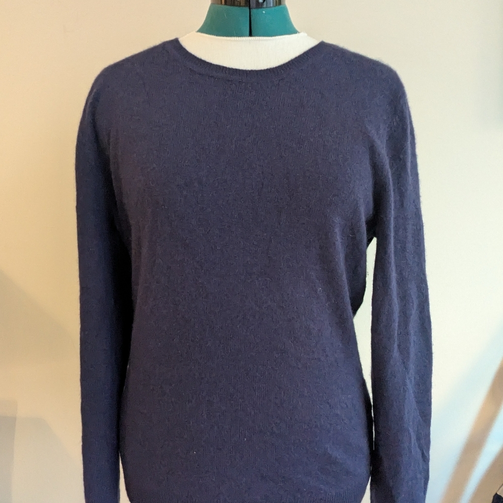 Lord & Taylor Cashmere Navy Sweater